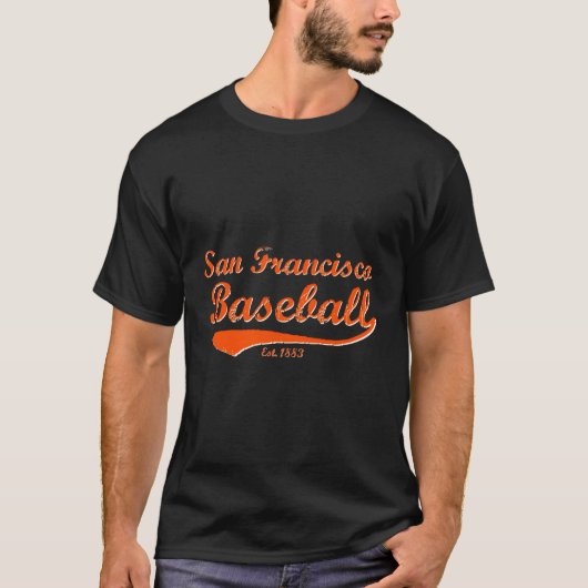 San Francisco California honkbalfan T-shirt (Voorkant)