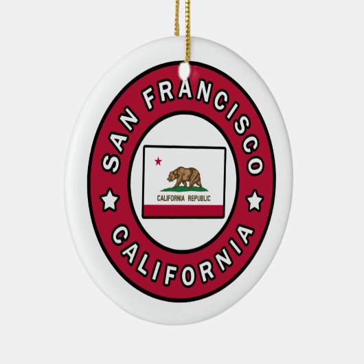 San Francisco California Keramisch Ornament (Rechts)