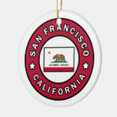 San Francisco California Keramisch Ornament (Links)