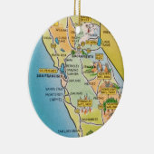 San Francisco California Keramisch Ornament (Rechts)