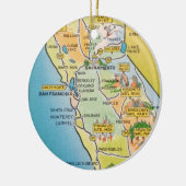 San Francisco California Keramisch Ornament (Links)