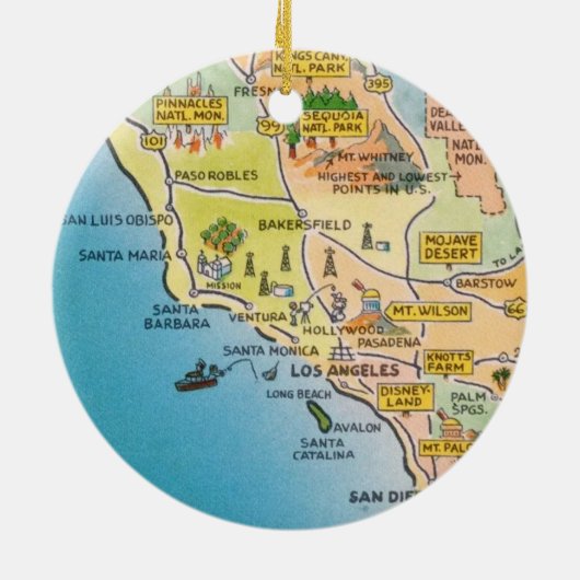 San Francisco California Keramisch Ornament (Achterkant)