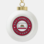 San Francisco California Keramische Bal Ornament (Voorkant)