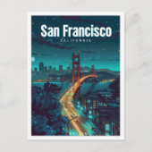San Francisco California kunst reizen Briefkaart (Voorkant)