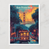 San Francisco California  kunst reizen Briefkaart (Voorkant)
