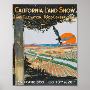 San Francisco California Land Show  Poster