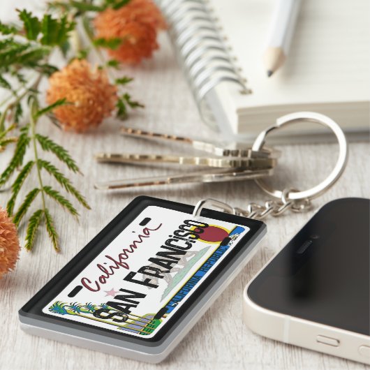San Francisco California license plate keychain (Voorkant Rechts)