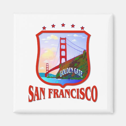 San Francisco California Magneet (Voorkant)