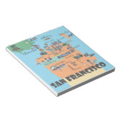 San Francisco California Map Notitieblok (Schuin)