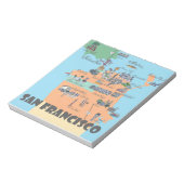 San Francisco California Map Notitieblok (Linkerzijde)