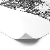 San Francisco California Minimal Modern Street Map Poster (Hoek)