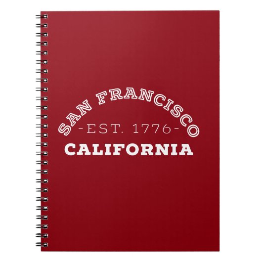 San Francisco California Notitieboek (Voorkant)