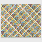 San Francisco California Old Travel Souvenir Cadeaupapier (Vlak)