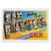 San Francisco California Old Travel Souvenir Large Cadeautasje (Voorkant)