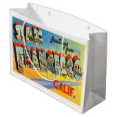 San Francisco California Old Travel Souvenir Large Cadeautasje (Achterkant Gekanteld)