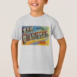 San Francisco California Old Travel Souvenir T-shirt