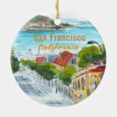 San Francisco California Ornament (Achterkant)