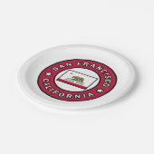 San Francisco California Papieren Bordje (Gekanteld)