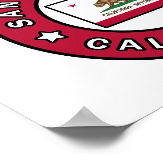 San Francisco California Poster (Hoek)