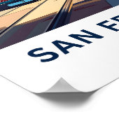 San Francisco California Reisprint Poster (Hoek)