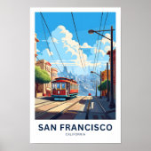 San Francisco California Reisprint Poster (Voorkant)