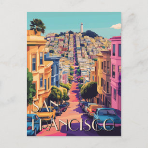 San Francisco California Reizen Briefkaart
