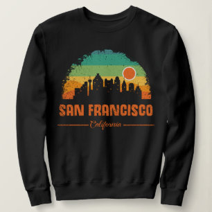 San Francisco California  Retro Stripe Trui