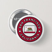 San Francisco California Ronde Button 5,7 Cm (Voorkant /achterkant)