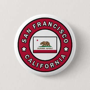 San Francisco California Ronde Button 5,7 Cm