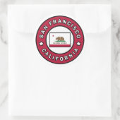 San Francisco California Ronde Sticker (Tas)