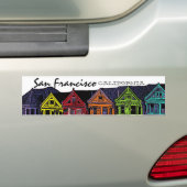 San Francisco California schilderachtig bumperstic Bumpersticker (Op auto)