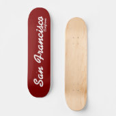 San Francisco, California Skateboard (Voorkant)