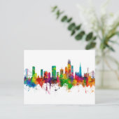 San Francisco California Skyline Briefkaart (Staand voorkant)