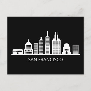 San Francisco California Skyline Briefkaart