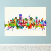 San Francisco California Skyline Canvas Afdruk (Insitu (Houten vloer))