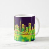 San Francisco California Skyline Koffiemok (Voorkant rechts)
