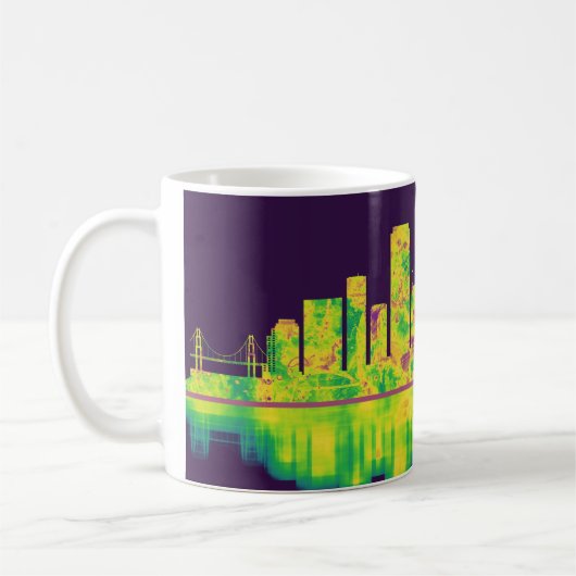 San Francisco California Skyline Koffiemok (Links)