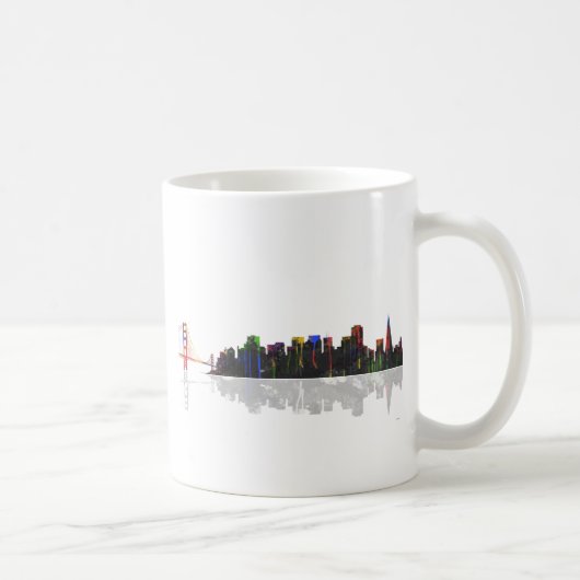 San Francisco California Skyline Koffiemok (Rechts)