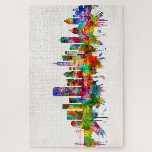 San Francisco California Skyline Legpuzzel (Verticaal)