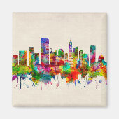 San Francisco California Skyline Magneet (Voorkant)