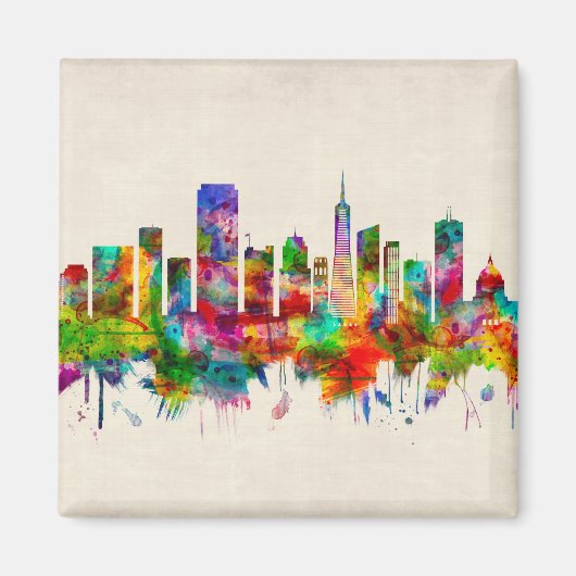 San Francisco California Skyline Magneet (Voorkant)