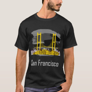 San Francisco California Skyline Souvenir T-shirt
