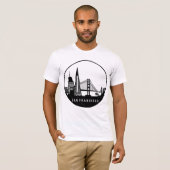 San Francisco California Skyline T-shirt (Voorkant volledig)