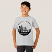 San Francisco California Skyline T-shirt (Voorkant volledig)