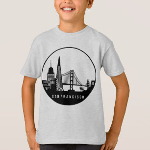 San Francisco California Skyline T-shirt