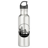 San Francisco California Skyline Waterfles (Voorkant)