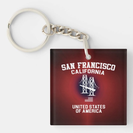 San Francisco California Sleutelhanger (Voorkant)