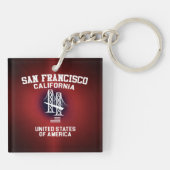San Francisco California Sleutelhanger (Achterkant)