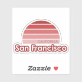 San Francisco California Sticker (Vel)
