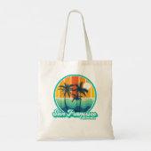  San Francisco California Summer 90 s Beach Tote Bag (Achterkant)